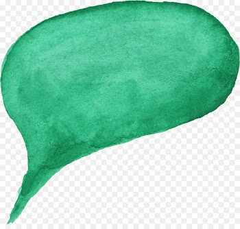 Speech balloon Watercolor painting Green - WATERCOLOR GREEN 