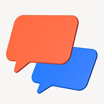 Speech bubble 3D icon, business | Free Photo - rawpixel