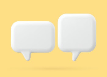 Speech bubble clipart, white 3D | Free Photo - rawpixel