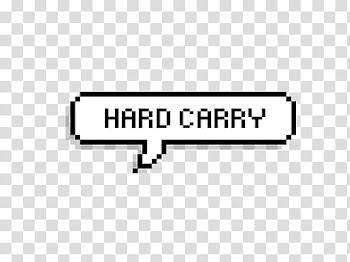 SPEECH BUBBLE, Hard Carry speech balloon transparent background PNG clipart