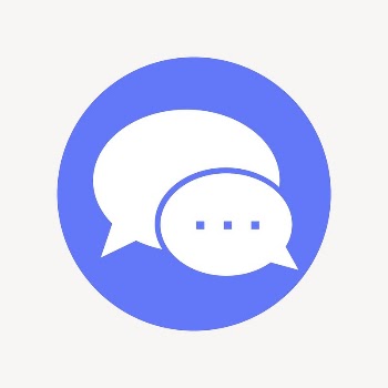 Speech bubble icon badge, flat | Free Icons - rawpixel
