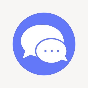 Speech bubble icon badge, flat | Free Icons - rawpixel