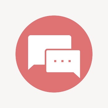 Speech bubble icon badge, flat | Free Icons - rawpixel