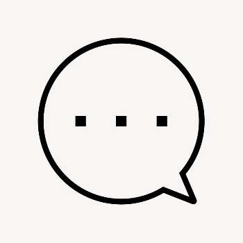 Speech bubble icon, line art | Free Icons - rawpixel