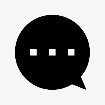 Speech bubble icon, simple flat | Free Icons - rawpixel