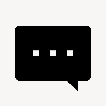 Speech bubble icon, simple flat | Free Icons - rawpixel
