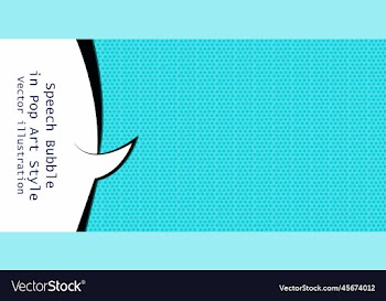 speech bubble in pop art style