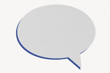 Speech bubble mockup, blue color | Free PSD Mockup - rawpixel