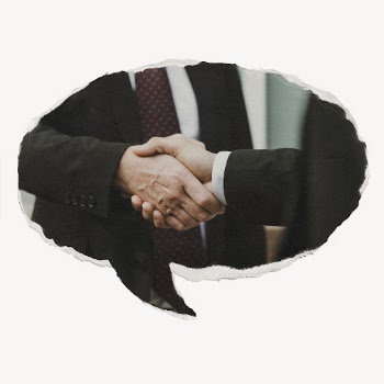 Speech bubble mockup, business agreement | Free PSD Mockup - rawpixel