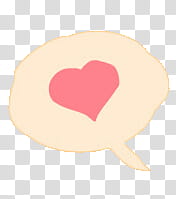Speech Bubble, pink heart art transparent background PNG clipart