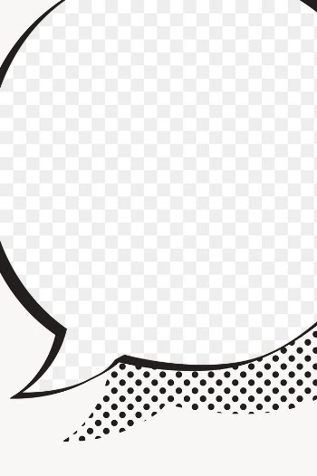 Speech bubble png frame sticker, cartoon pop… | Free stock illustration | High Resolution graphic