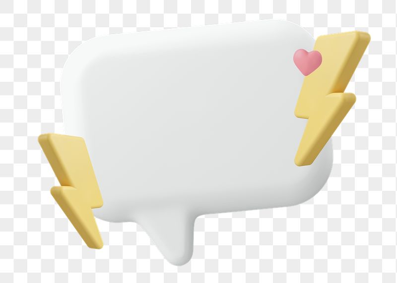 Speech bubble png sticker, 3D | Free PNG - rawpixel