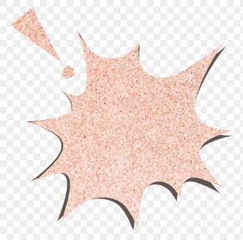 Speech bubble png sticker in pink glitter… | Free stock illustration | High Resolution graphic
