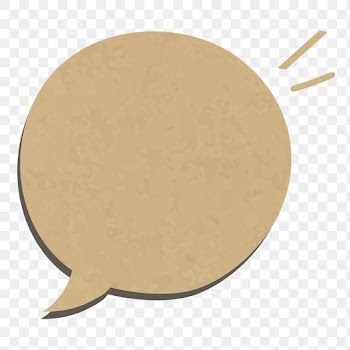 Speech bubble png sticker in textured brown… | Free stock illustration | High Resolution graphic