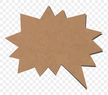 Speech bubble png sticker in textured brown… | Free stock illustration | High Resolution graphic