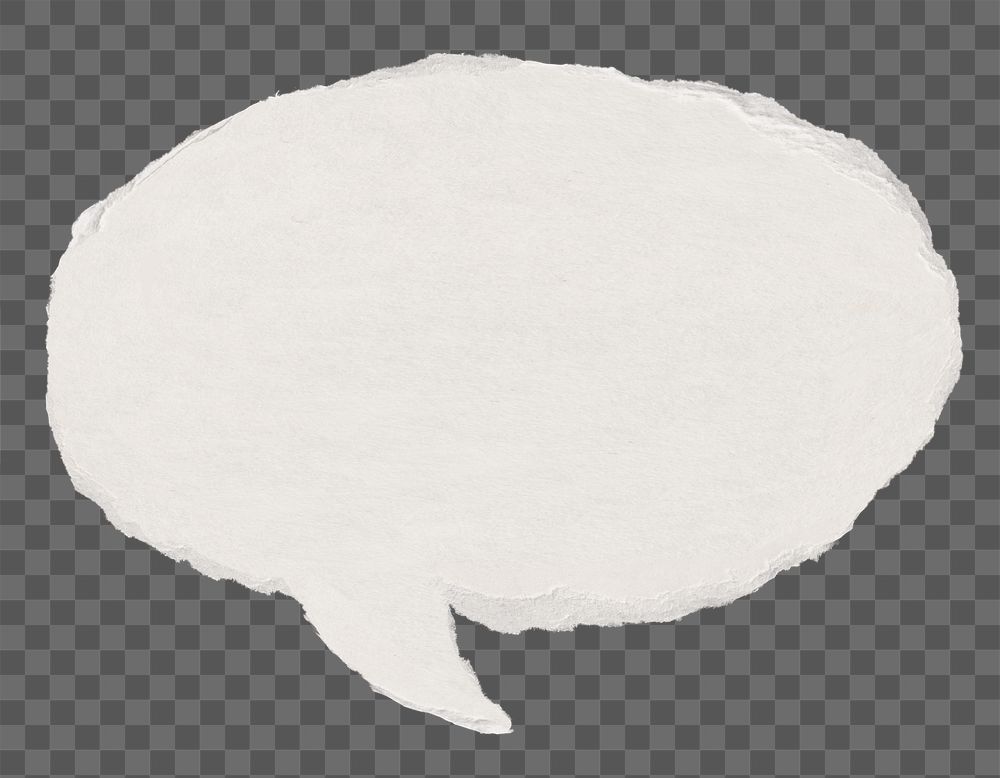 Speech bubble png sticker, paper | Free PNG - rawpixel
