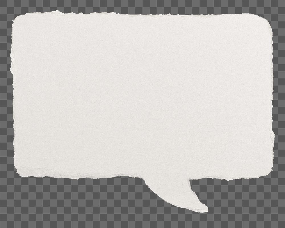 Speech bubble png sticker, paper | Free PNG - rawpixel