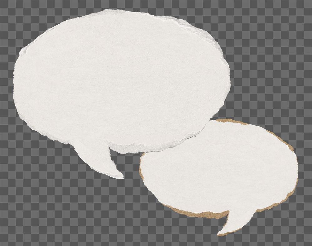 Speech bubble png sticker, paper | Free PNG - rawpixel