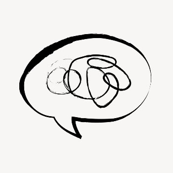 Speech bubble sticker, cute doodle | Free Vector Illustration - rawpixel