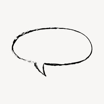 Speech bubble sticker, frame doodle | Free PSD Illustration - rawpixel