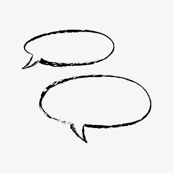 Speech bubble sticker, frame doodle | Free PSD Illustration - rawpixel