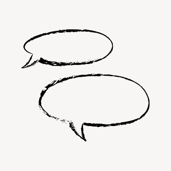 Speech bubble sticker, frame doodle | Free Vector Illustration - rawpixel