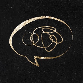 Speech bubble sticker, gold aesthetic | Free Vector Illustration - rawpixel