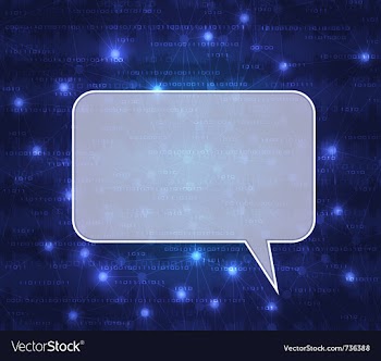 Speech bubble vector image