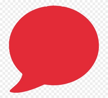 Speech Bubble Young People - Red Speech Bubble Png
