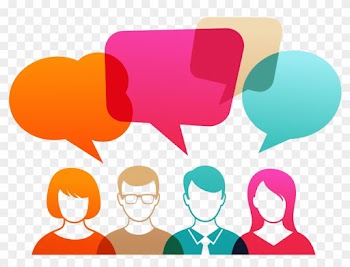 Speech Bubbles Different Colours W People Conversation - Pop Culture Social Media
