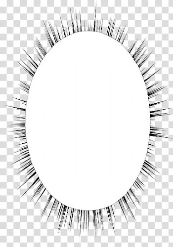 Speech bubbles  , oval black burst frame transparent background PNG clipart