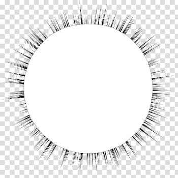 Speech bubbles  , round black burst frame transparent background PNG clipart
