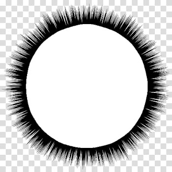 Speech bubbles  , round black burst frame transparent background PNG clipart