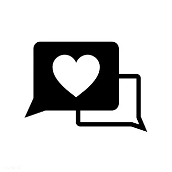 Speech bubbles with heart icon | Free stock vector - 457454