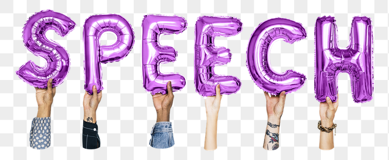 Speech word png, hands holding | Free PNG - rawpixel