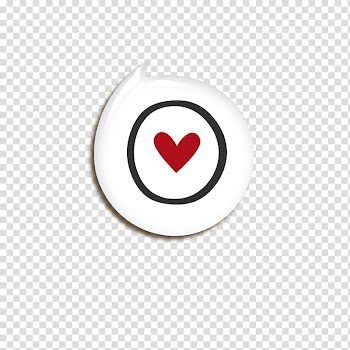 Speechless in Love, red heart transparent background PNG clipart