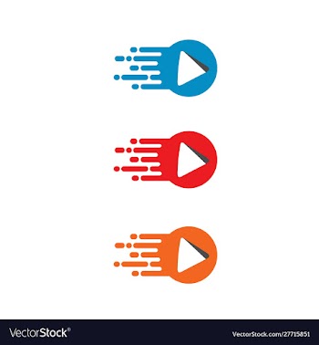 Speed and play abstract logo template vector image