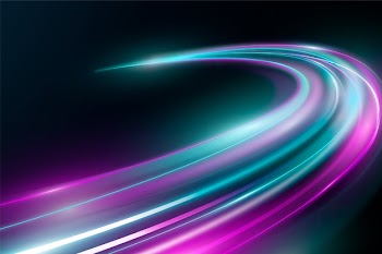 Speed concept in neon lights background Free Vector