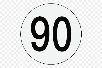 Speed limit Dual carriageway Number Sticker Kilometer per hour - symbol 