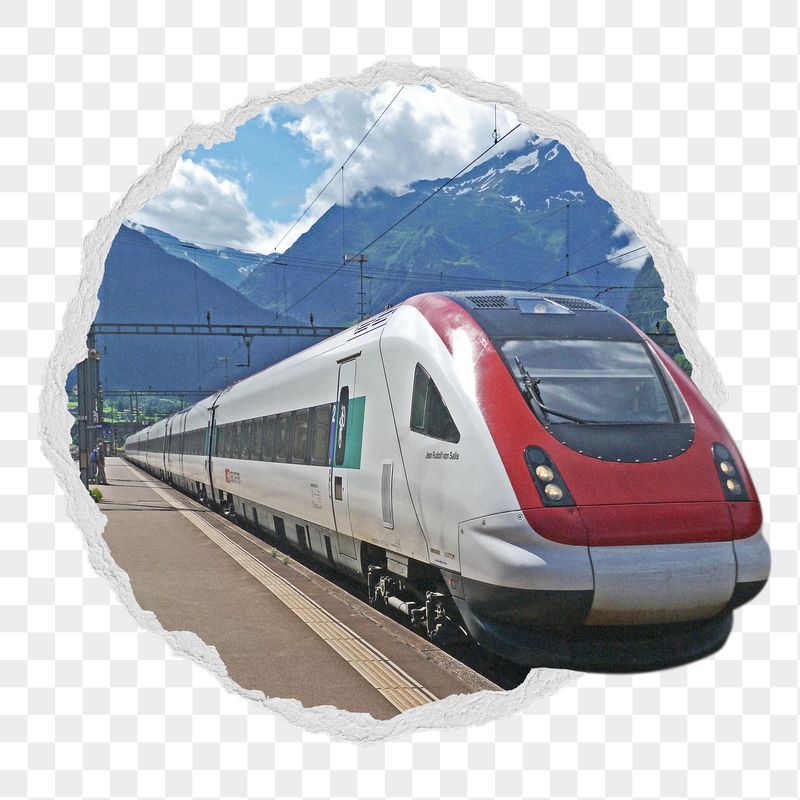 Speed train png sticker, transportation | Free PNG - rawpixel