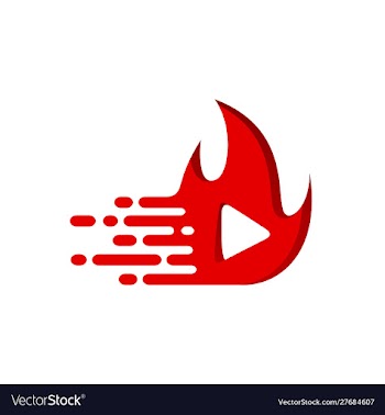Speed video logo template vector image