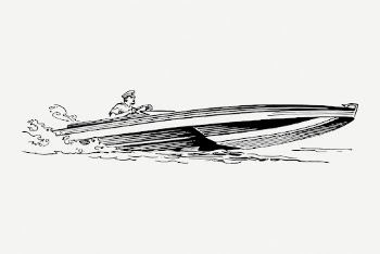 Speedboat drawing, vehicle vintage illustration | Free PSD - rawpixel