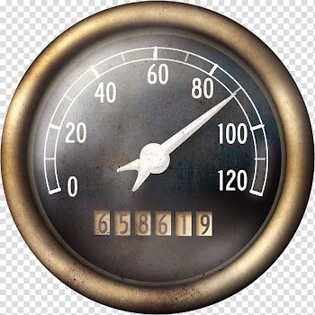 Speedometer Dial Icon, Black speedometer transparent background PNG clipart
