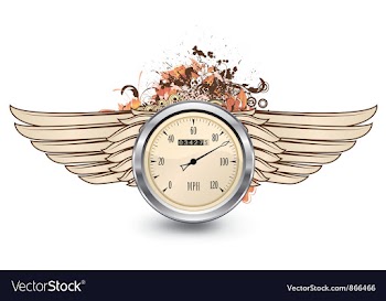 Speedometer emblem vector image