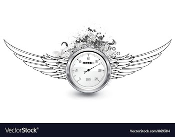Speedometer emblem vector image