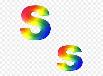 Spelling Words Cliparts 1, Buy Clip Art - Rainbow Letter S