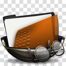 Sphere   , black framed eyeglasses with bowl on folder transparent background PNG clipart