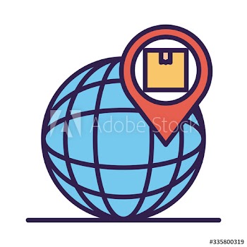 sphere planet browser with pin and box line and fill style