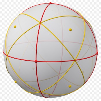 Sphere Point Angle Yellow Ball - cuboctahedron poster 