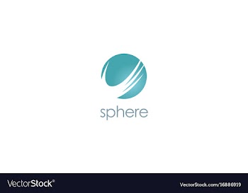  					Sphere round technology logo vector image														